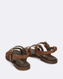 Sandali bassi in pelle