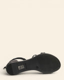 Niedrige Ledersandalen