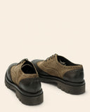 Stringate in pelle e suede