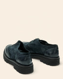 Stringate in pelle e suede