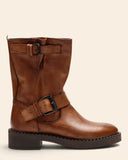 Stivaletti biker in pelle