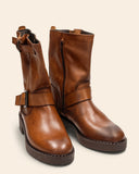 Stivaletti biker in pelle