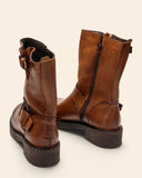 Stivaletti biker in pelle
