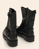 Stivaletti biker in pelle