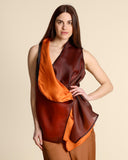 Camicia in georgette e raso