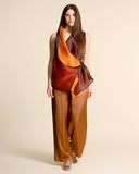 Camicia in georgette e raso