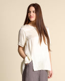 Blusa in raso di viscosa