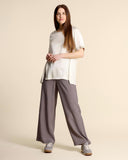 Blusa in raso di viscosa