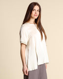 Blusa in raso di viscosa