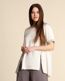 Blusa in raso di viscosa