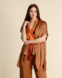 Caban in raso di viscosa