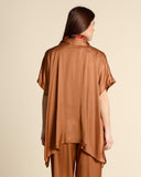 Caban in raso di viscosa