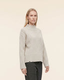 Maglia a trecce in cashmere