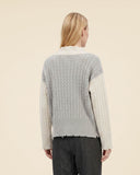 Maglia a trecce in cashmere