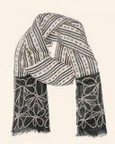 Stola in cotone e lino