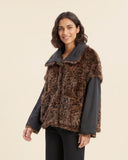 Giaccone in eco fur reversibile