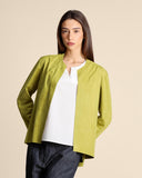 Giacca effetto camoscio