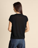 Pull en coton avec broderies