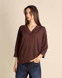 Maglia in lino e cotone