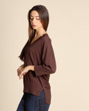 Pull en lin et coton
