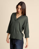 Maglia in lino e cotone