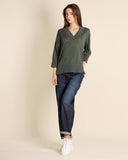 Maglia in lino e cotone