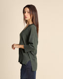 Pull en lin et coton