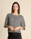 Cardigan in lino e cotone