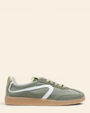 Sneakers in camoscio e tela