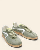 Sneakers in camoscio e tela