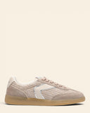 Sneakers in camoscio e tessuto