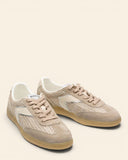 Sneakers in camoscio e tessuto