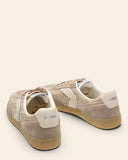 Sneakers in camoscio e tessuto