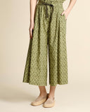 Gonna pantalone in popeline di cotone