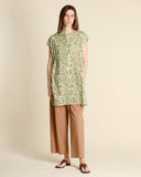 Pantaloni carota in popeline di cotone