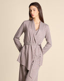 Giacca jacquard in jersey