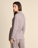 Giacca jacquard in jersey