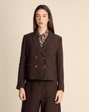 Giacca doppiopetto in lino