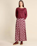 Gonna lunga in popeline