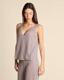 Top in jersey jacquard