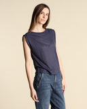 Maglia in jersey di lino