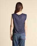 Maglia in jersey di lino