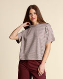 T shirt in jersey jacquard