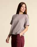T shirt in jersey jacquard