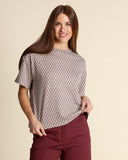 T shirt in jersey jacquard