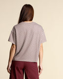 T shirt in jersey jacquard