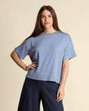 T shirt in jersey jacquard