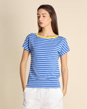 Maglia in jersey a righe