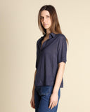 Polo in jersey di lino