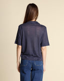 Polo in jersey di lino